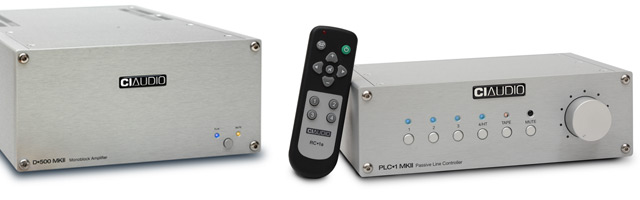 D&bull;500 Amplifier and PLC&bull1;1 passive audio system controller